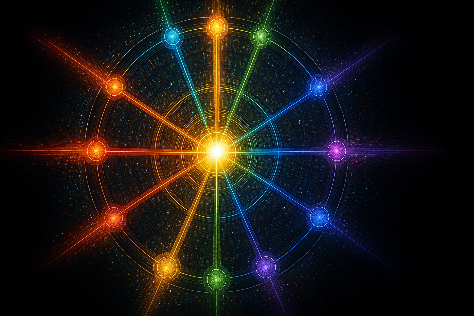 The Platform - fractal zoom out, luminous city of builders